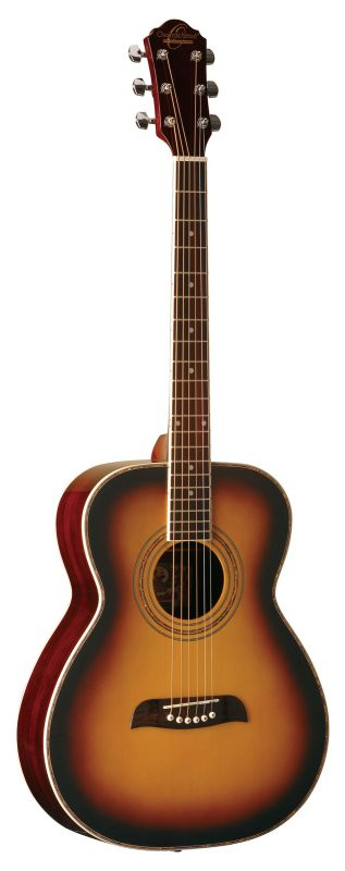Oscar Schmidt OF2TS-A Folk Acoustic Guitar. Tobacco Sunburst (OF2OTS-A-U) | Musician Madness