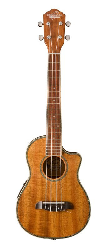 Oscar Schmidt OU6LCE-R Cutaway Tenor Ukulele W/Pre Amp. Natural Koa (OU6LCEK-A-U) | Musician Madness