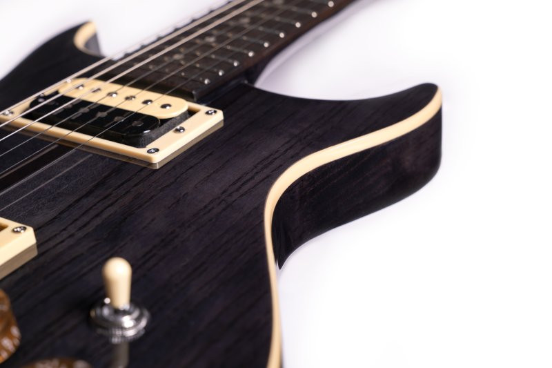Washburn H10TB Wing Series Hawk Electric Guitar. Trans Black (H10TB-U) | Musician Madness