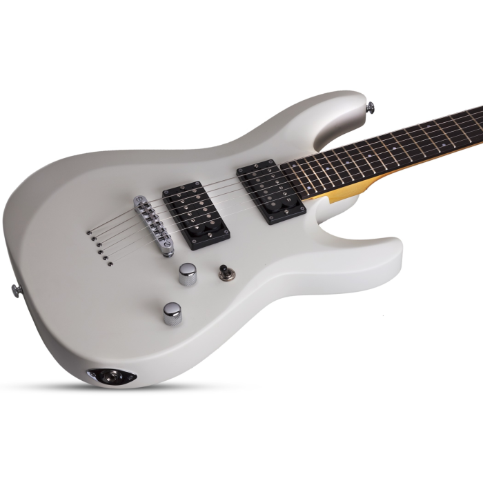 Schecter C-6 Deluxe Electric Guitar - Satin White (432) | Musician Madness
