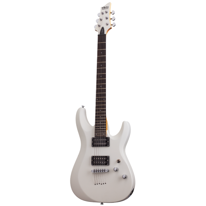 Schecter C-6 Deluxe Electric Guitar - Satin White (432) | Musician Madness