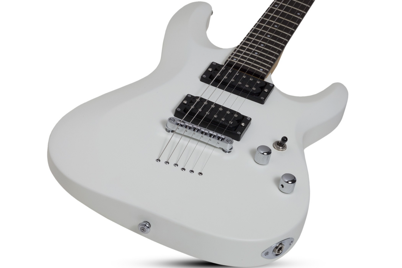 Schecter C-6 Deluxe Electric Guitar - Satin White (432) | Musician Madness