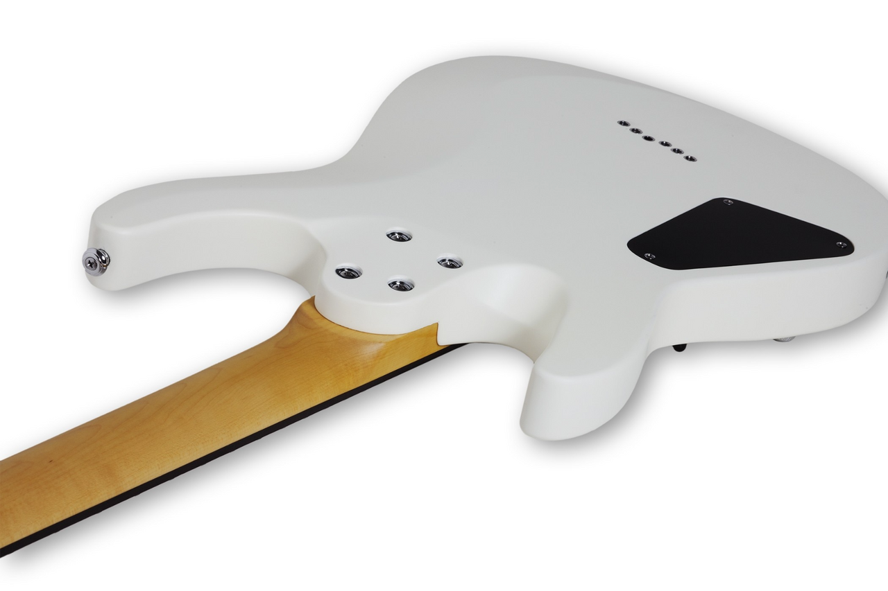 Schecter C-6 Deluxe Electric Guitar - Satin White (432) | Musician Madness