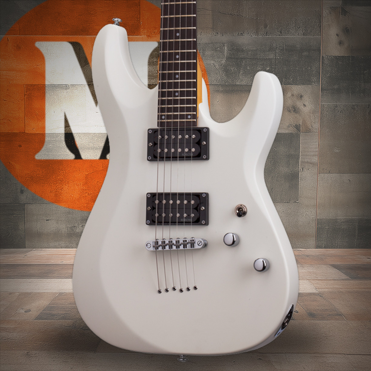 Schecter C-6 Deluxe Electric Guitar - Satin White (432) | Musician Madness