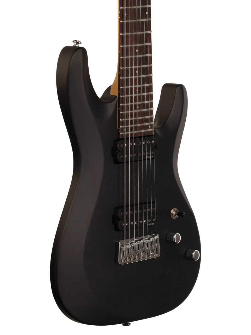 Schecter C8 Deluxe Electric Guitar - Satin Black (440) | Musician Madness