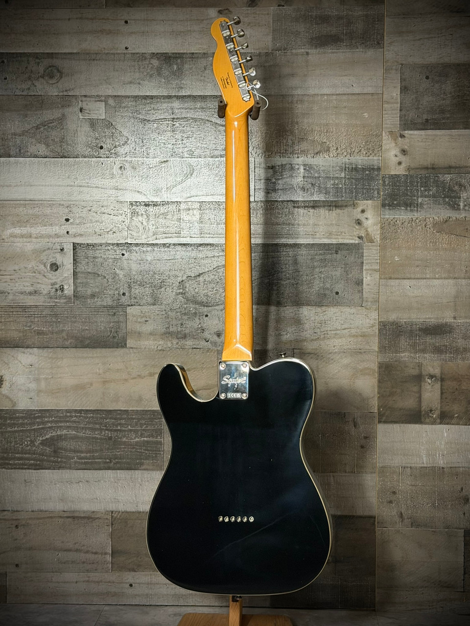 Squier Classic Vibe Baritone Custom Telecaster - Laurel Fingerboard - Parchment Pickguard - Black | Musician Madness