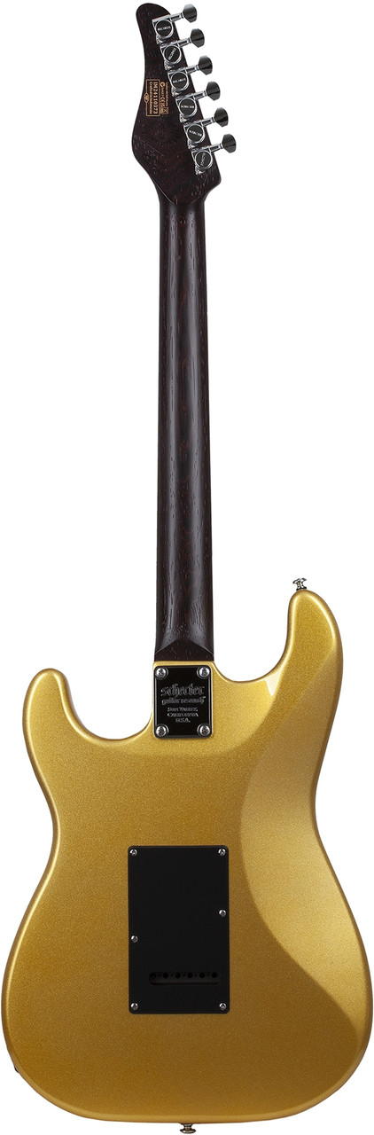 Schecter Nick Johnston Traditional HSS 10th Anniversary Electric Guitar - Atomic Saffron (1155) | Musician Madness