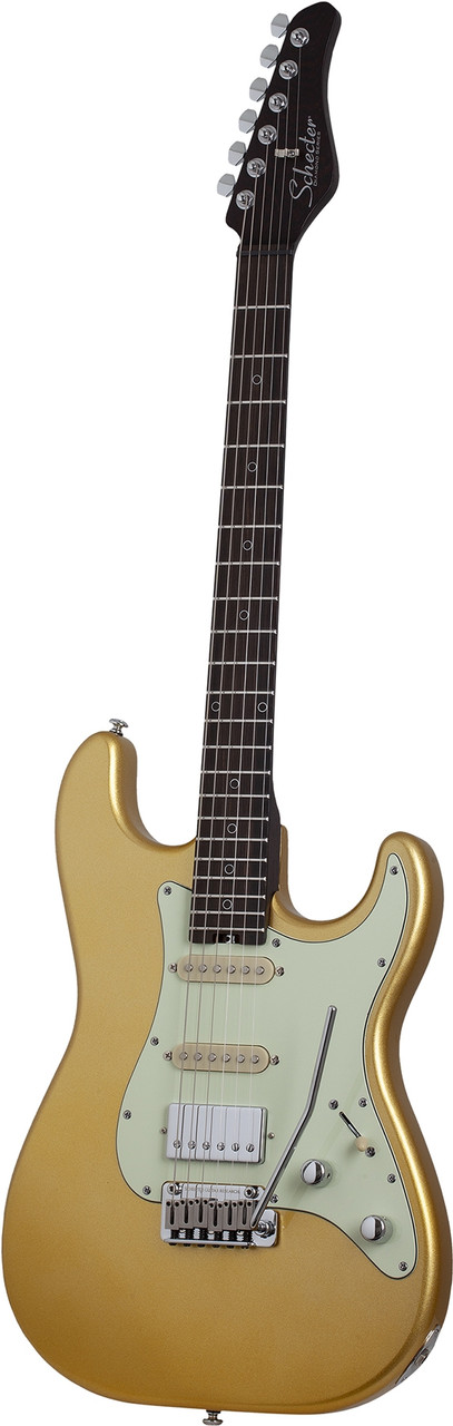 Schecter Nick Johnston Traditional HSS 10th Anniversary Electric Guitar - Atomic Saffron (1155) | Musician Madness