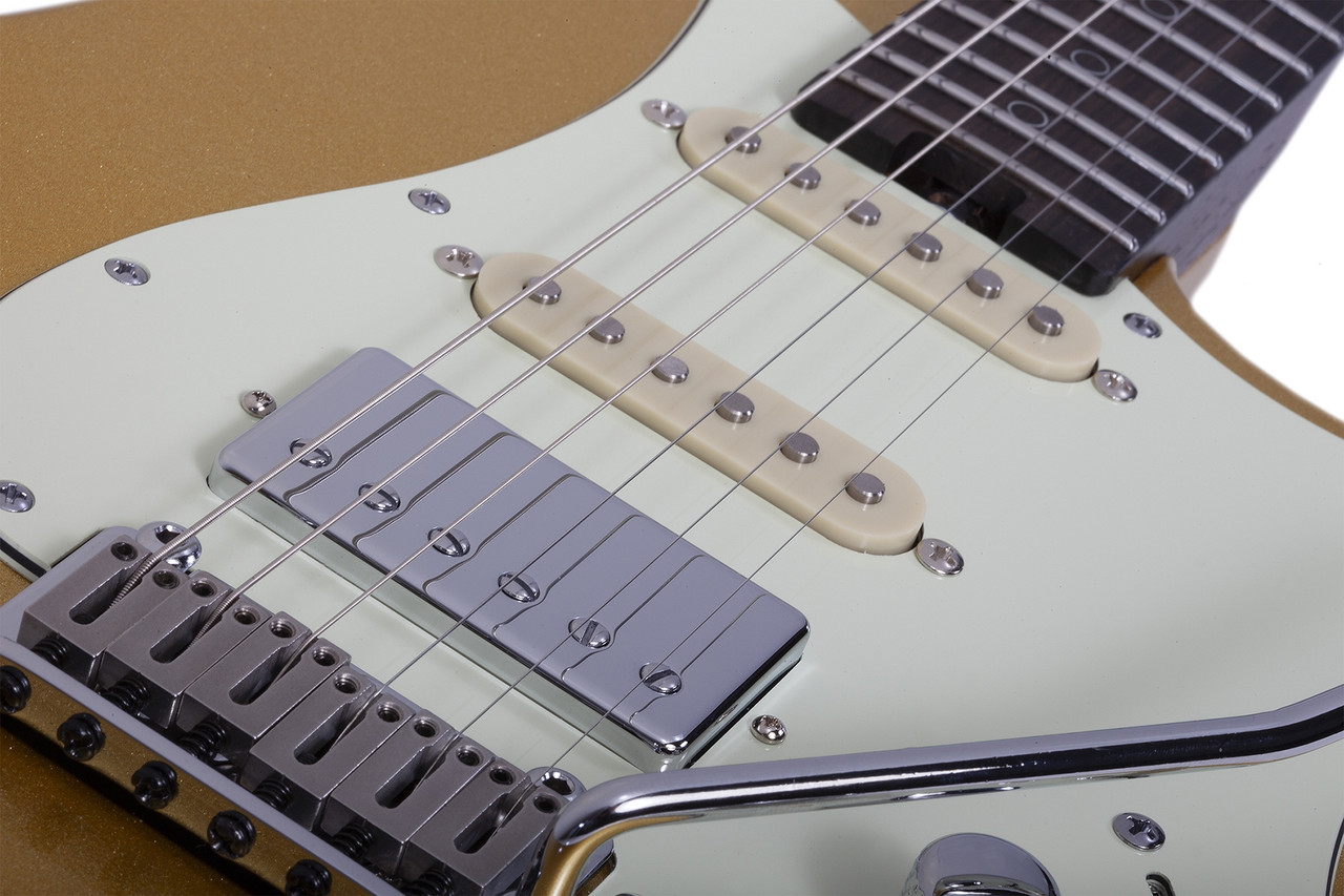 Schecter Nick Johnston Traditional HSS 10th Anniversary Electric Guitar - Atomic Saffron (1155)