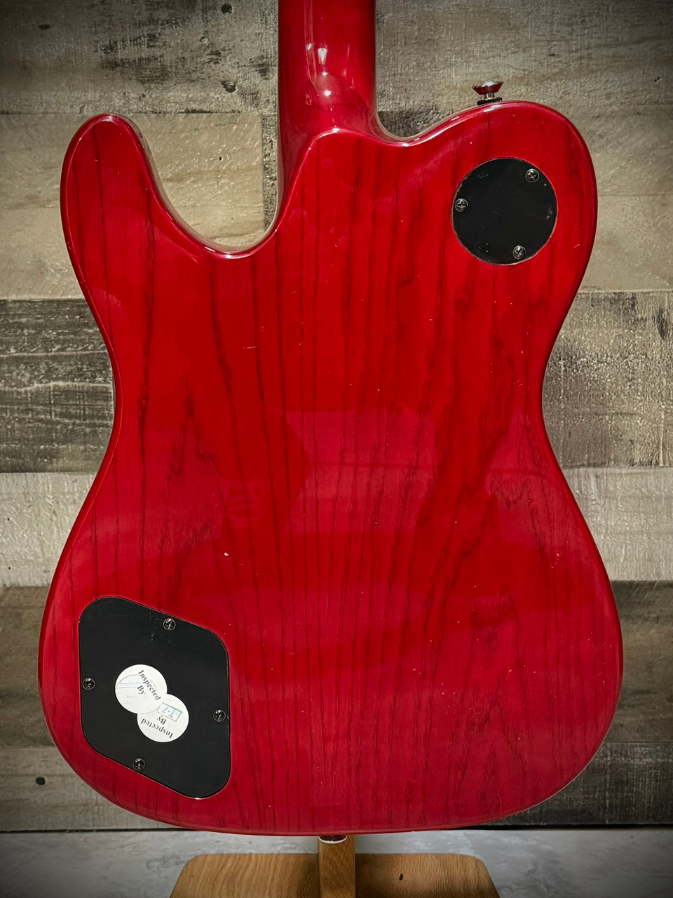 Fender Jim Adkins JA-90 Telecaster Thinline, Laurel Fingerboard, Crimson Red Transparent | Musician Madness