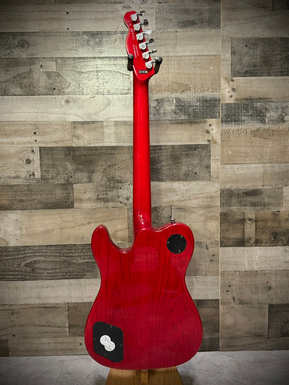 Fender Jim Adkins JA-90 Telecaster Thinline, Laurel Fingerboard, Crimson Red Transparent | Musician Madness