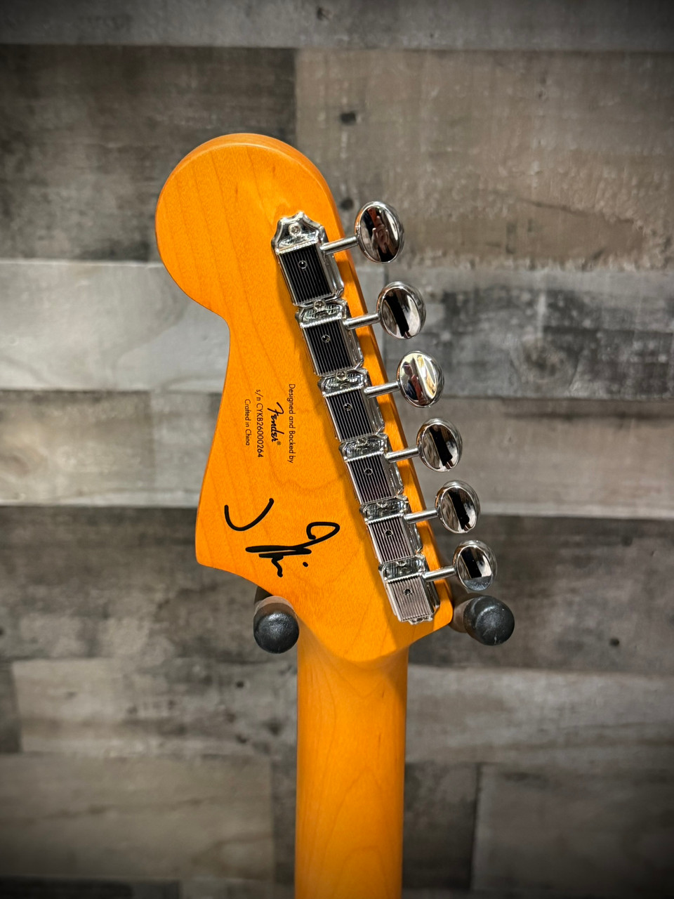 Squier J Mascis Jazzmaster - Laurel Fingerboard - Gold Anodized Pickguard - Vintage White | Musician Madness