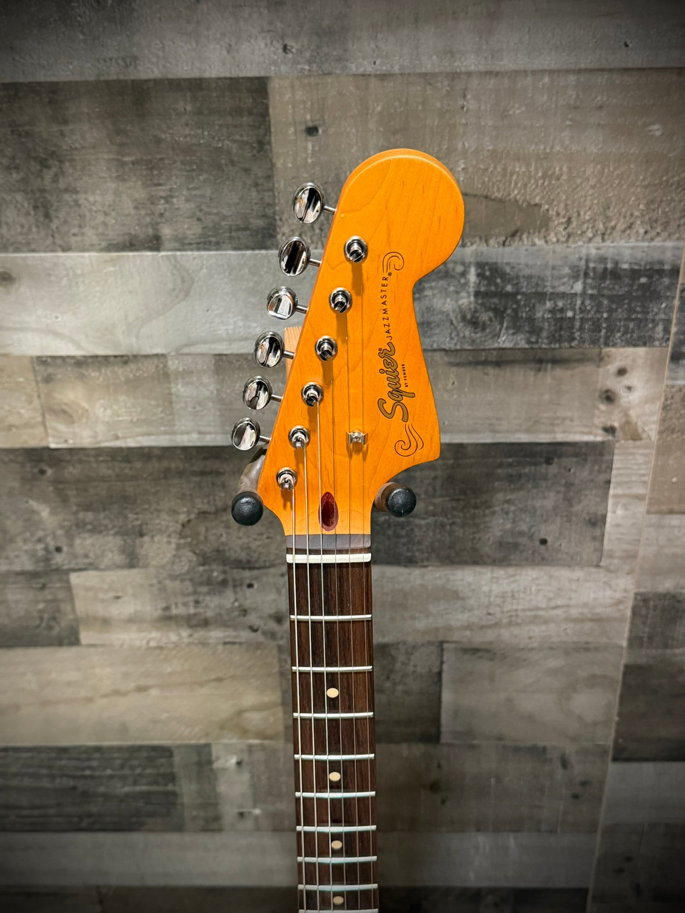 Squier J Mascis Jazzmaster - Laurel Fingerboard - Gold Anodized Pickguard - Vintage White | Musician Madness
