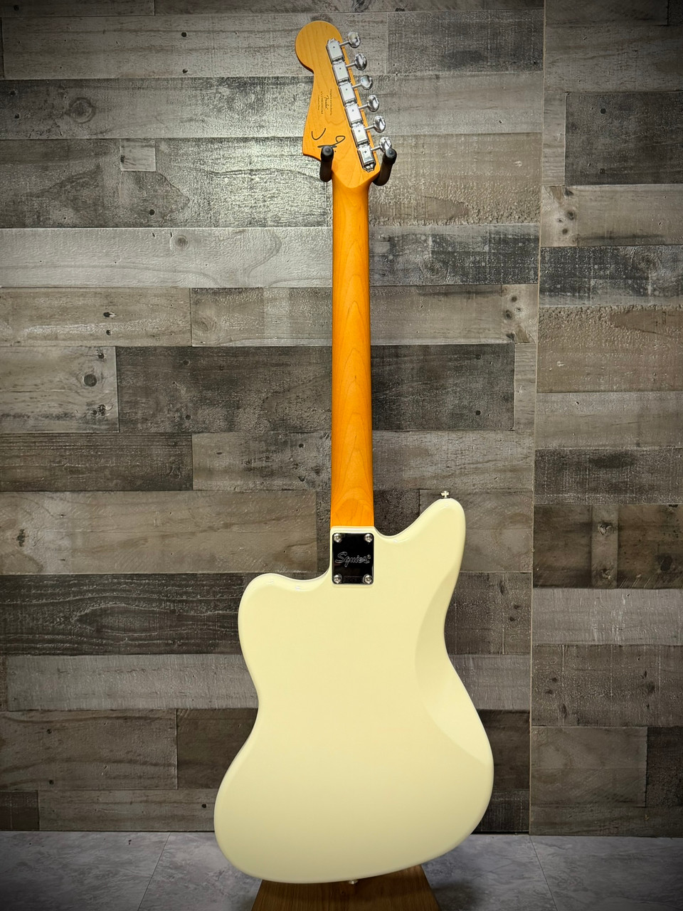 Squier J Mascis Jazzmaster - Laurel Fingerboard - Gold Anodized Pickguard - Vintage White | Musician Madness