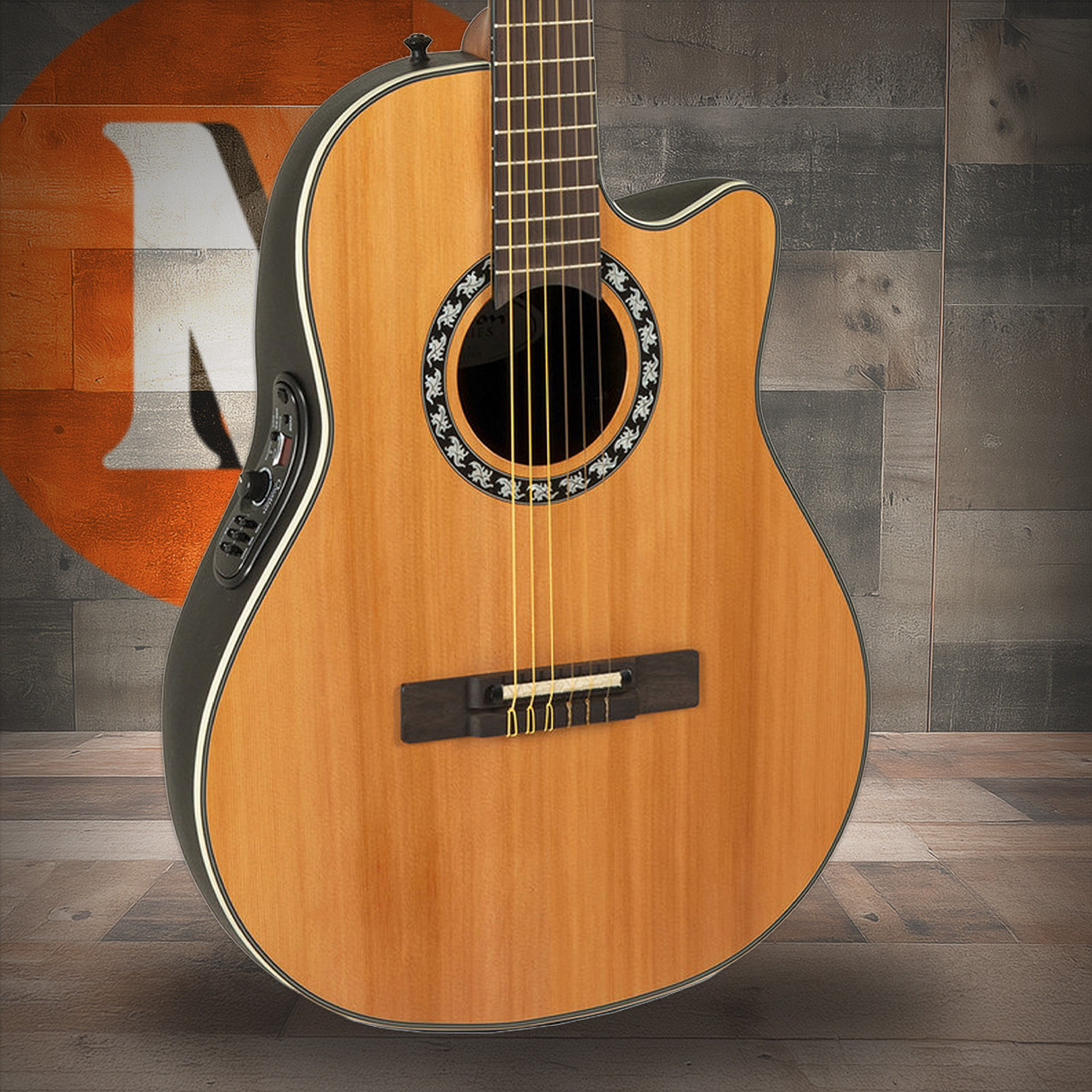 Ovation Pro Series Classic Nylon Legend E-Acoustic Classic Guitar - Natural (1773AX-4-G) | Musician Madness