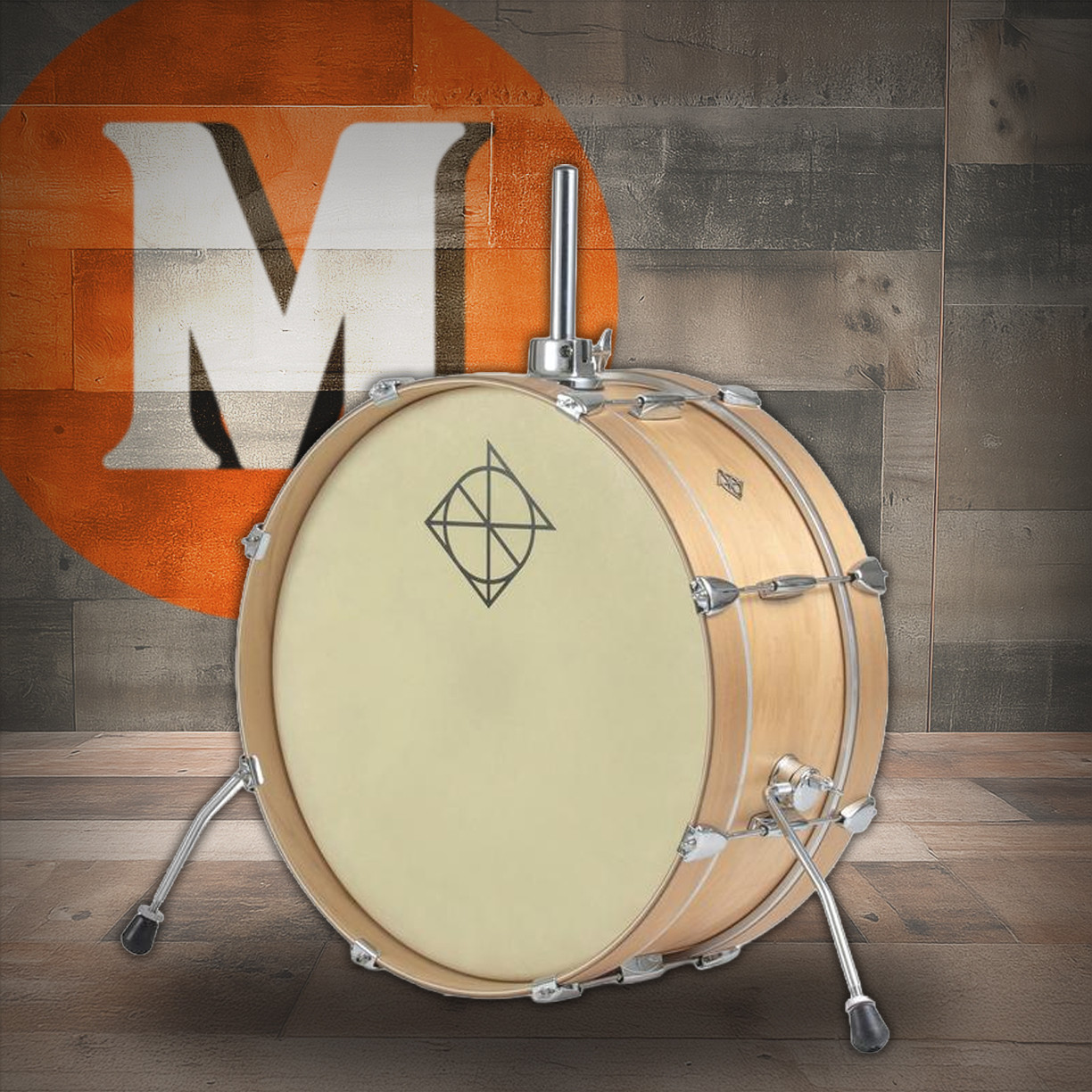 Dixon Little Roomer 7 x 20 Bass Drum Natural (L0720SN) | Musician Madness