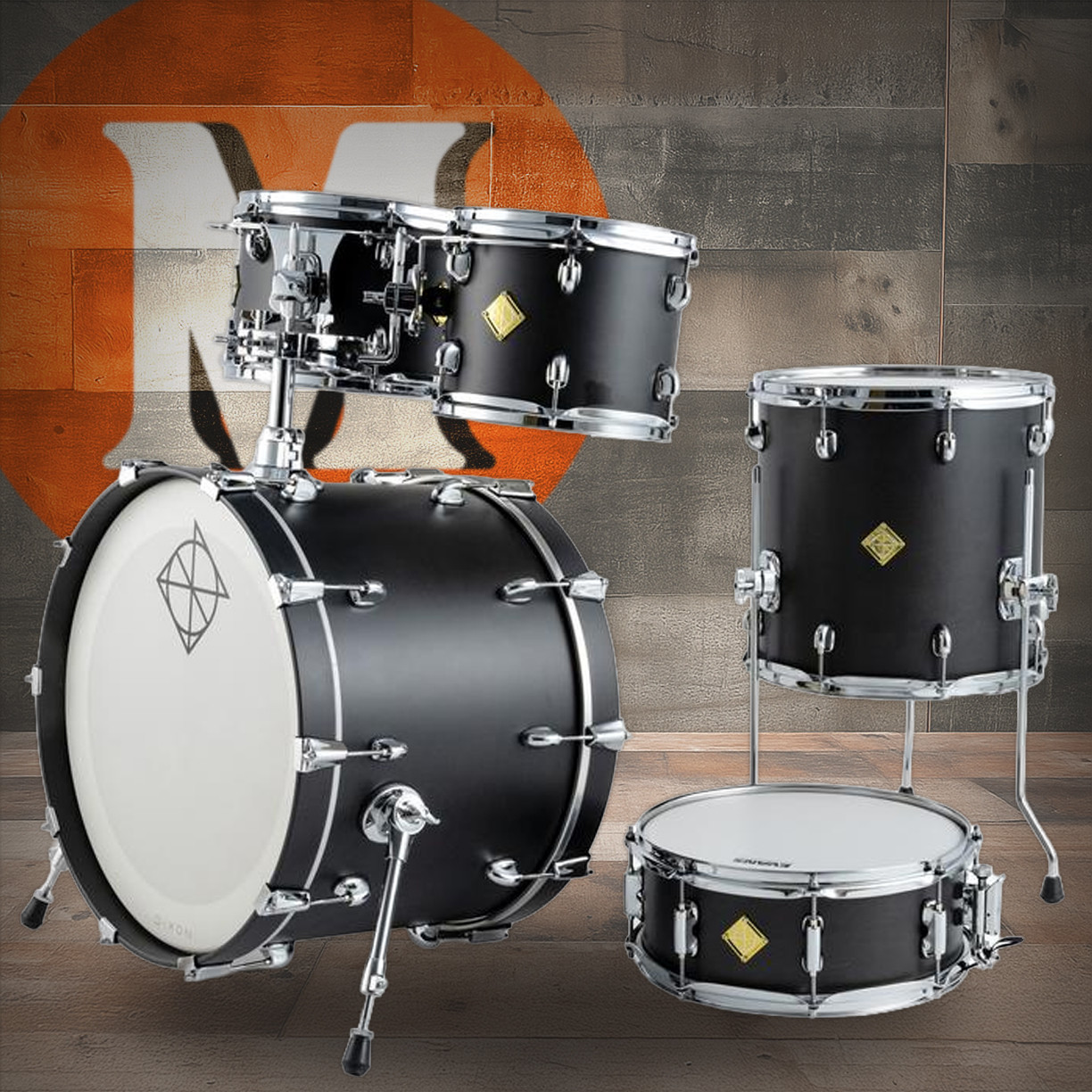 Dixon Cornerstone Classic 520 MSP Shell Pack Black (PODCSTC520-01-SB) | Musician Madness
