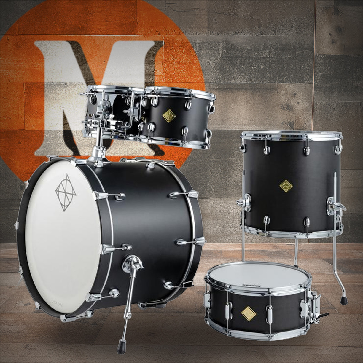 Dixon Cornerstone Classic 522 MSP Shell Pack Black (PODCSTC522-01-SB) | Musician Madness