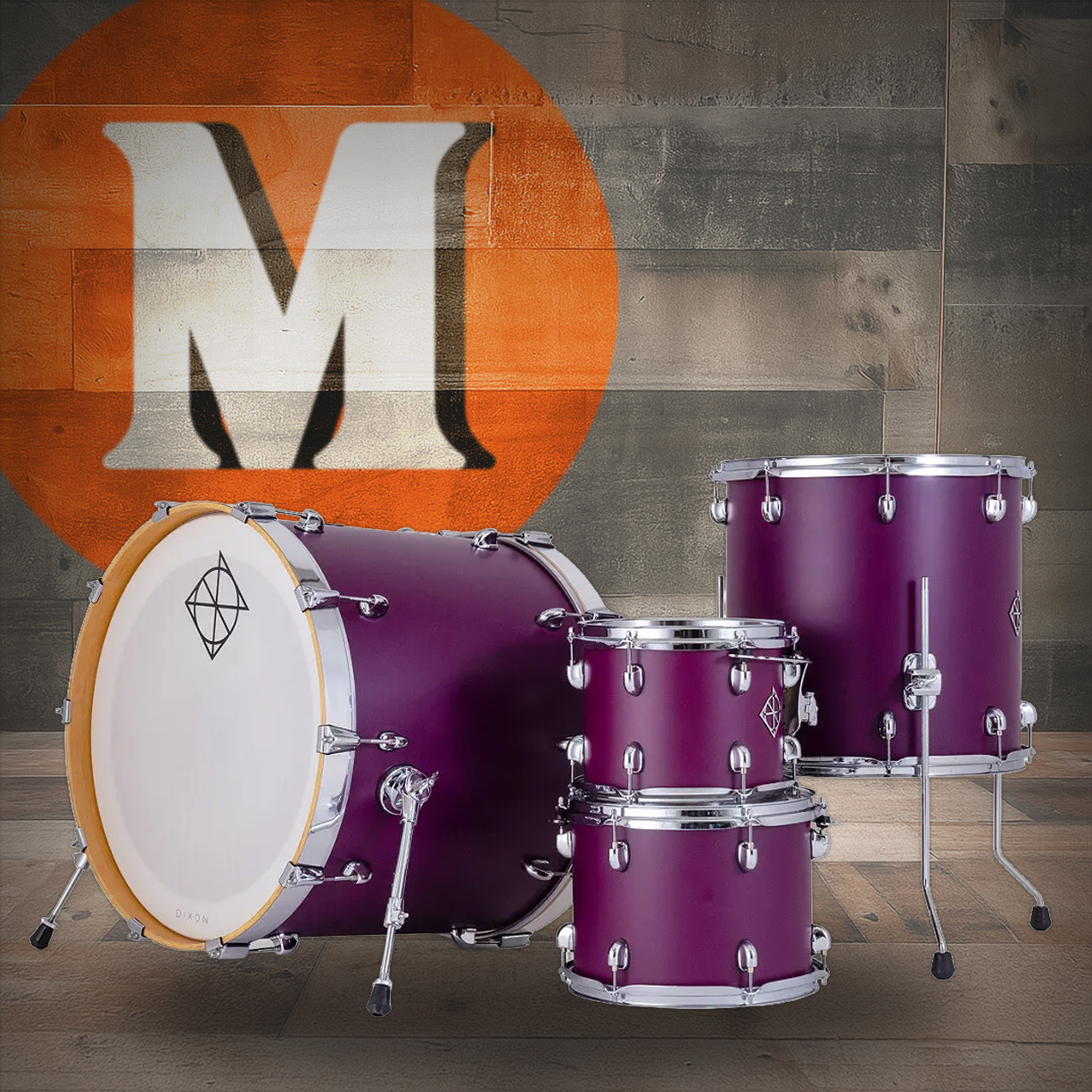 Dixon Cornerstone 422 MSP Shell Pack Deep Purple (PODCSTH422-01-SDP) | Musician Madness
