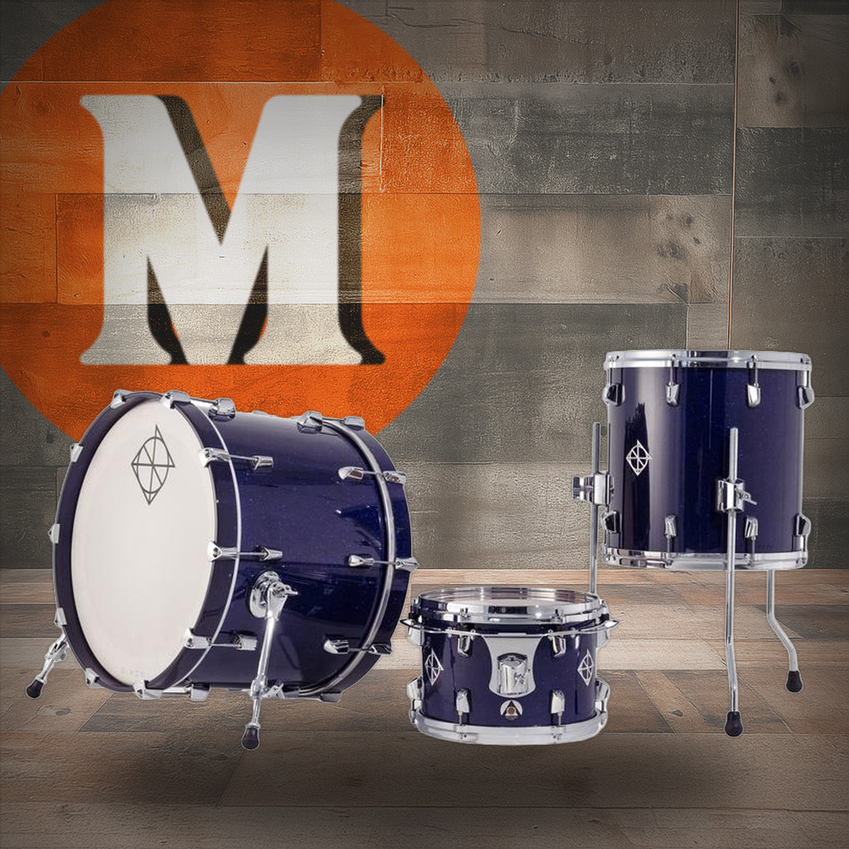Dixon Artisan Maple 320 Shell Pack Future Dusk (PODAN320-04-FDS-CR) | Musician Madness