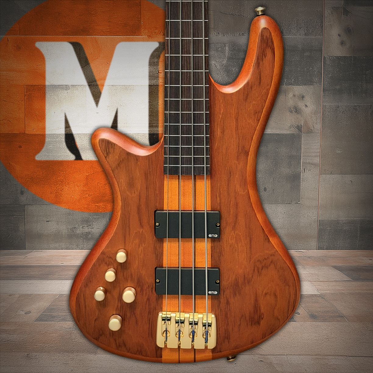 Schecter Stiletto Studio-4 FL LH : 2765  Honey Satin (2765) | Musician Madness