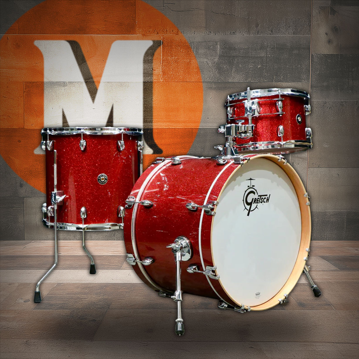 Gretsch Catalina Club 3pc Shell Pack - Dark Cherry Sparkle (CC2-J403) | Musician Madness
