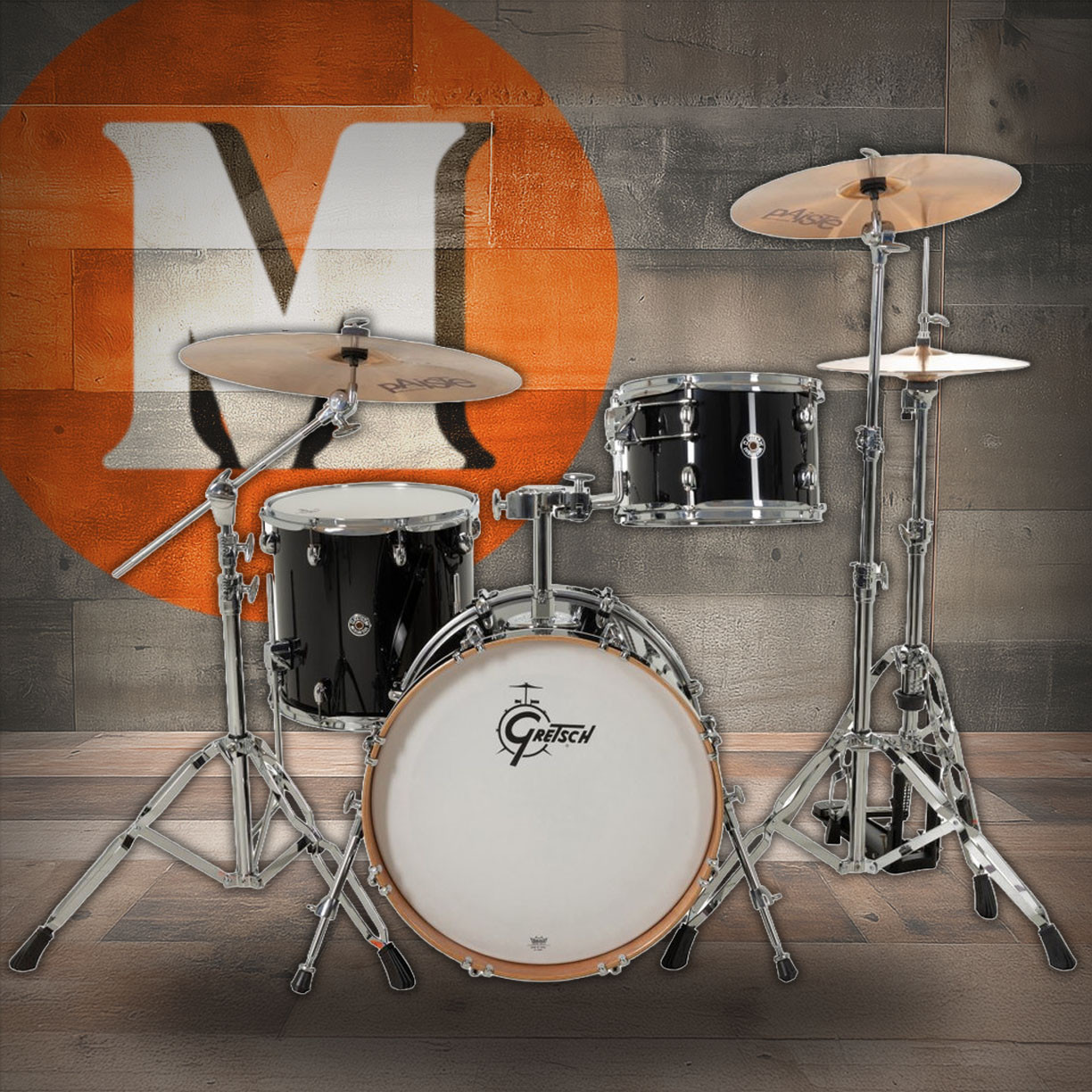 Gretsch Catalina Club 3pc Shell Pack - Piano Black (CC2-J403) | Musician Madness