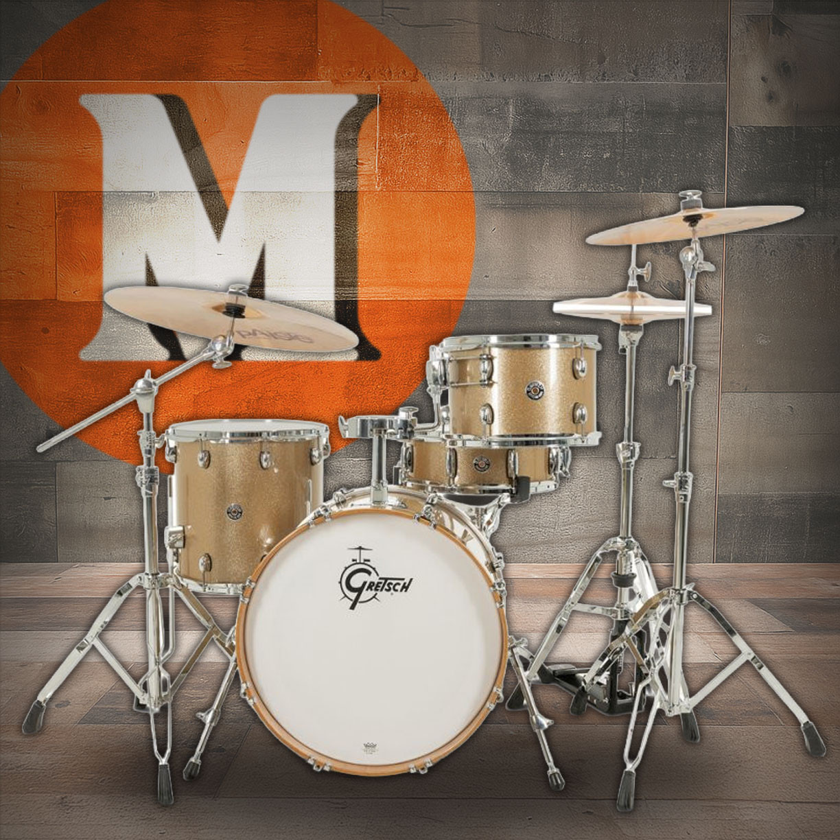 Gretsch Catalina Club 4pc Shell Pack - Sahara Sparkle (CC2-J404) | Musician Madness