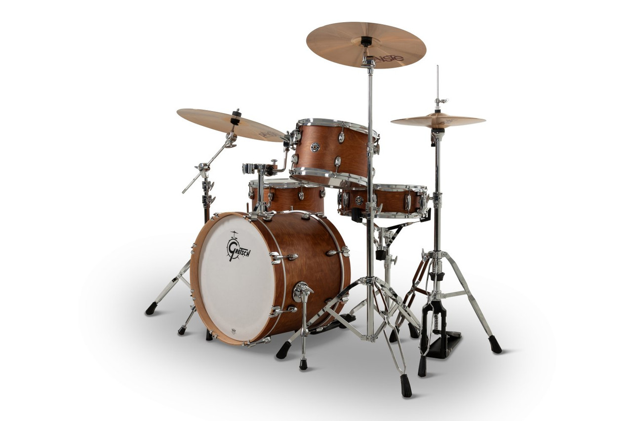 Gretsch Catalina Club 4pc Shell Pack - Satin Walnut Glaze (CC2-J404) | Musician Madness