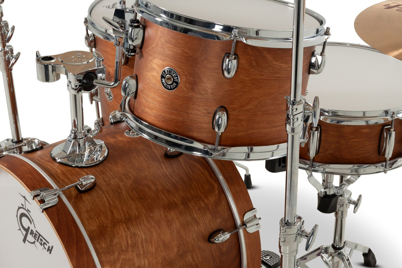Gretsch Catalina Club 4pc Shell Pack - Satin Walnut Glaze (CC2-J404) | Musician Madness