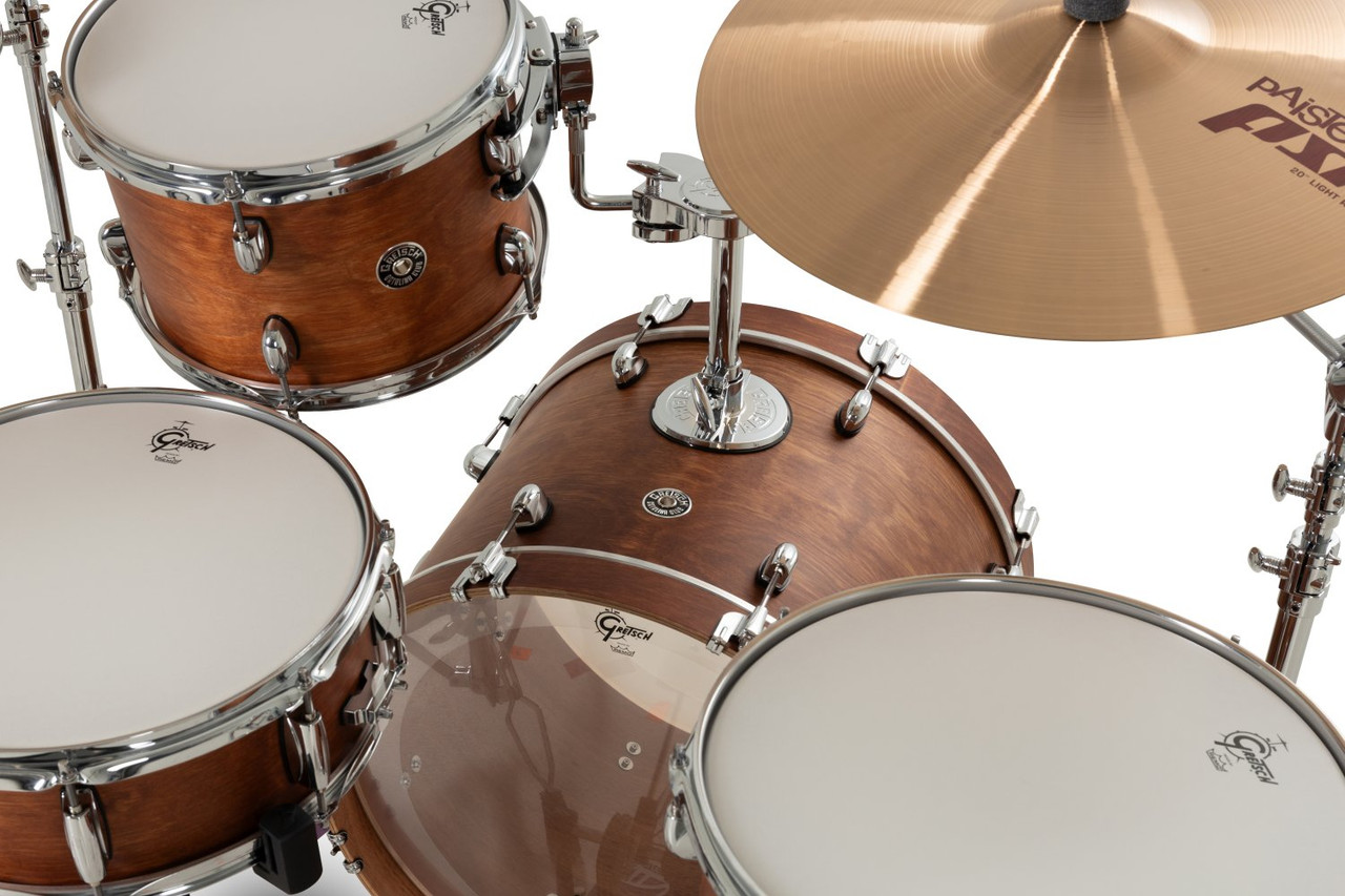 Gretsch Catalina Club 4pc Shell Pack - Satin Walnut Glaze (CC2-J404) | Musician Madness