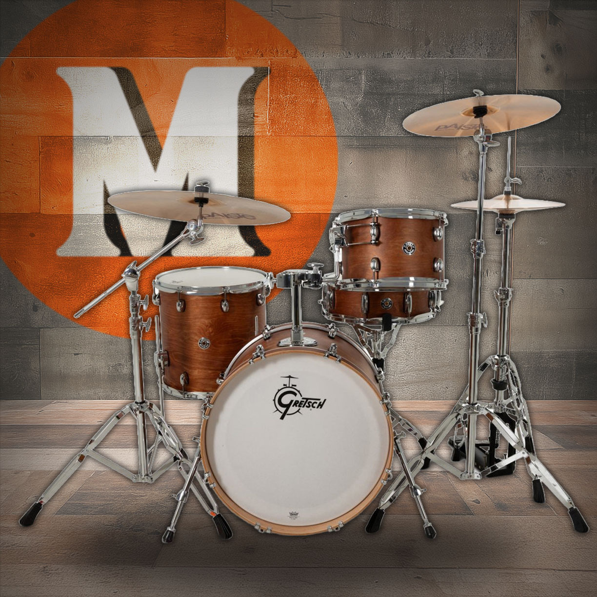 Gretsch Catalina Club 4pc Shell Pack - Satin Walnut Glaze (CC2-J404) | Musician Madness
