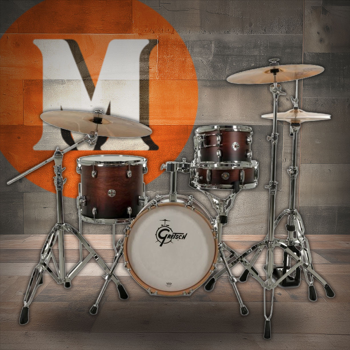 Gretsch Catalina Club Micro 4pc Shell Pack - Satin Antique Fade (CC2-M264) | Musician Madness