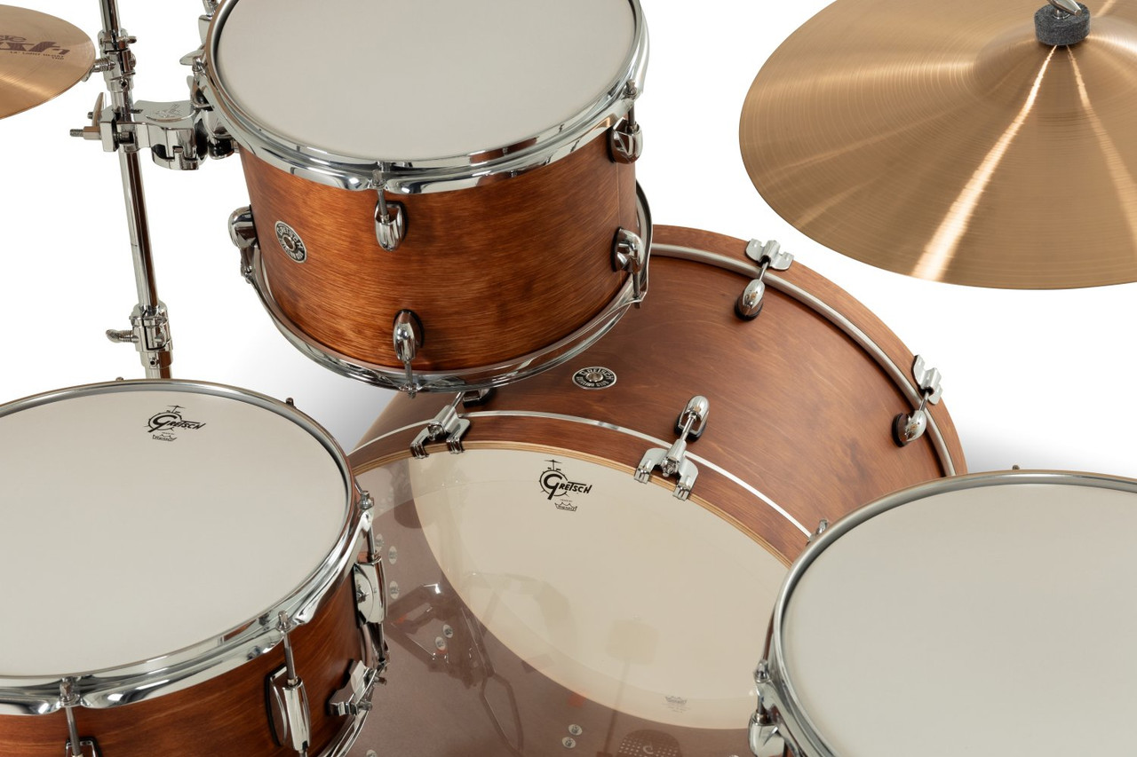 Gretsch Catalina Club 4pc Shell Pack - Satin Walnut Glaze (CC2-R444C) | Musician Madness