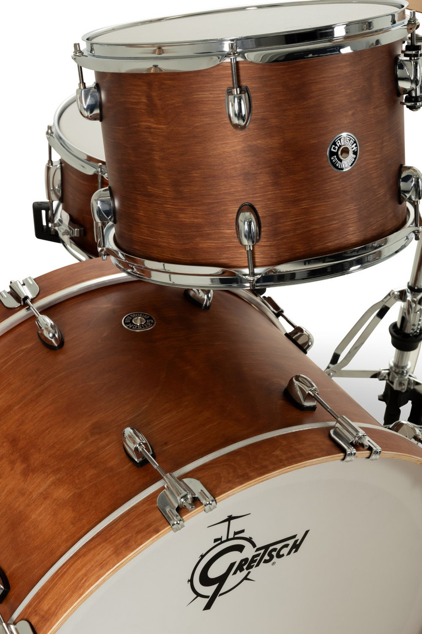 Gretsch Catalina Club 4pc Shell Pack - Satin Walnut Glaze (CC2-R444C) | Musician Madness