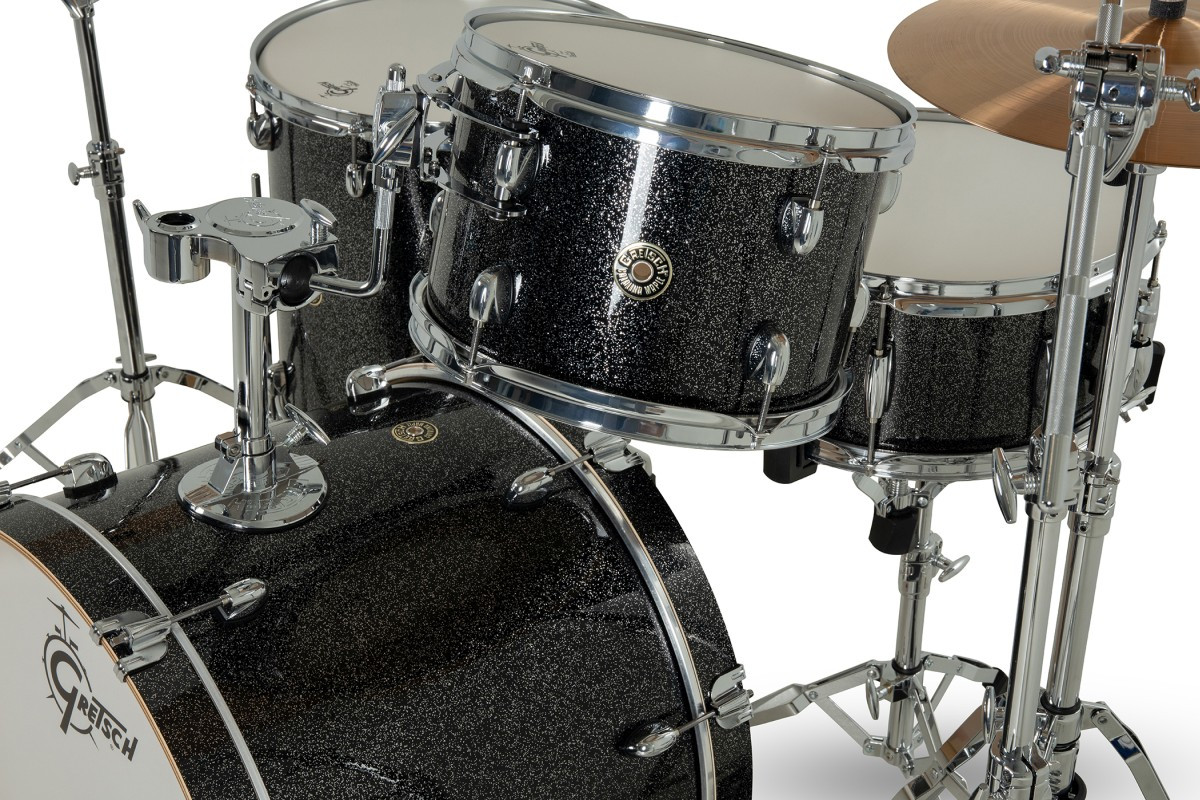 Gretsch Catalina Maple 4pc Shell Pack - Black Stardust (CM2-E624S) | Musician Madness