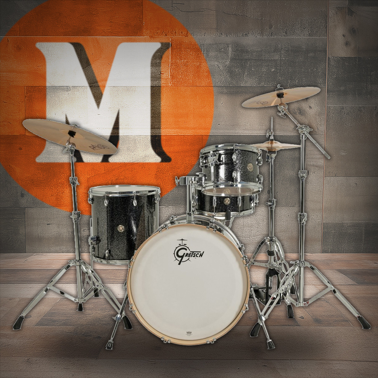 Gretsch Catalina Maple 4pc Shell Pack - Black Stardust (CM2-E624S) | Musician Madness