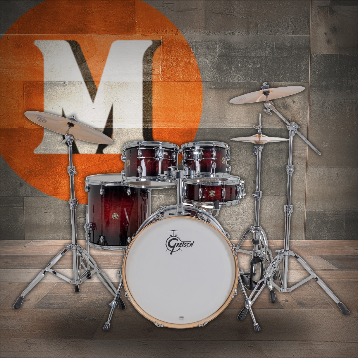 Gretsch Catalina Maple 5pc Shell Pack - Dark Cherry Burst (CM2-E625) | Musician Madness