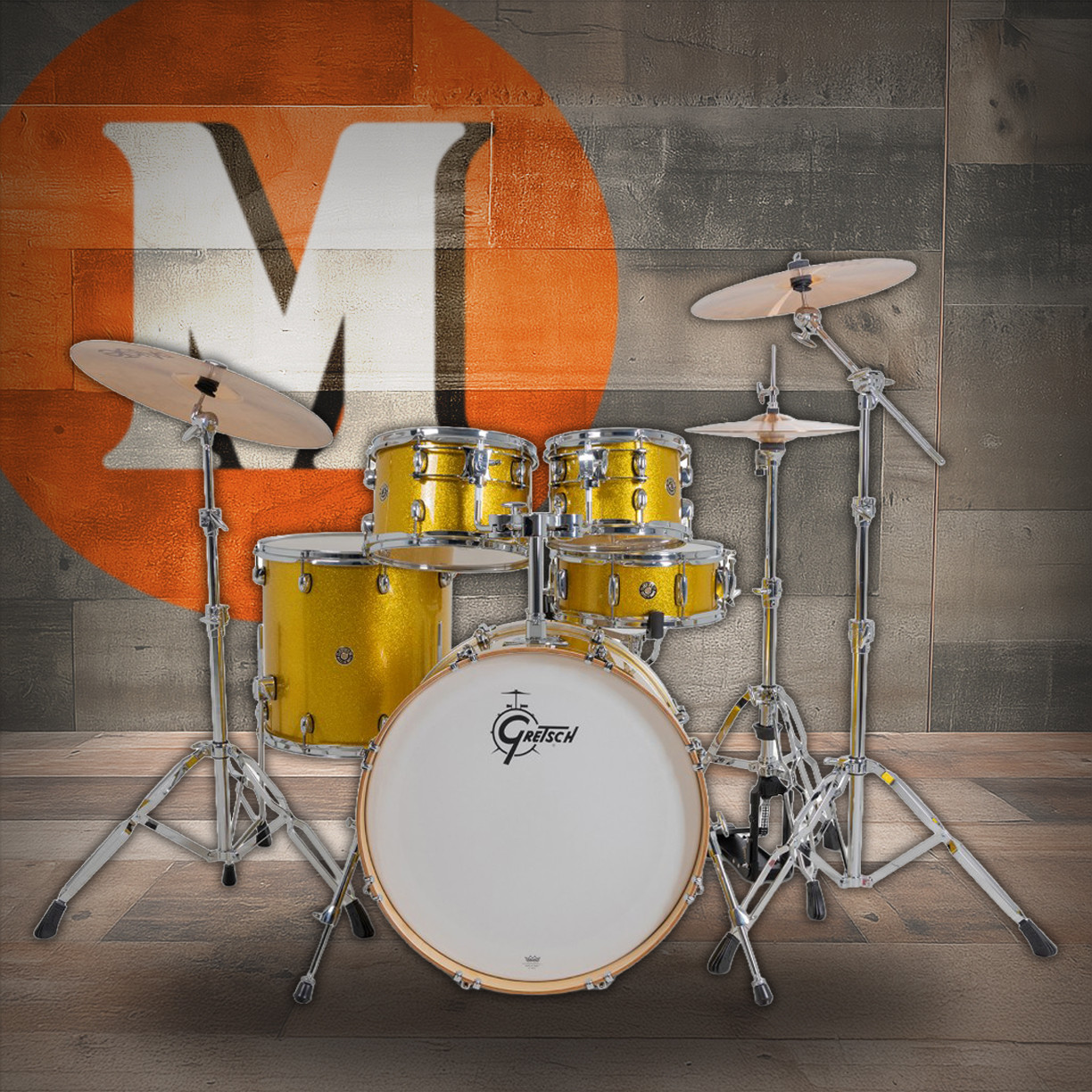 Gretsch Catalina Maple 5pc Shell Pack - Lemon Sparkle (CM2-E625) | Musician Madness