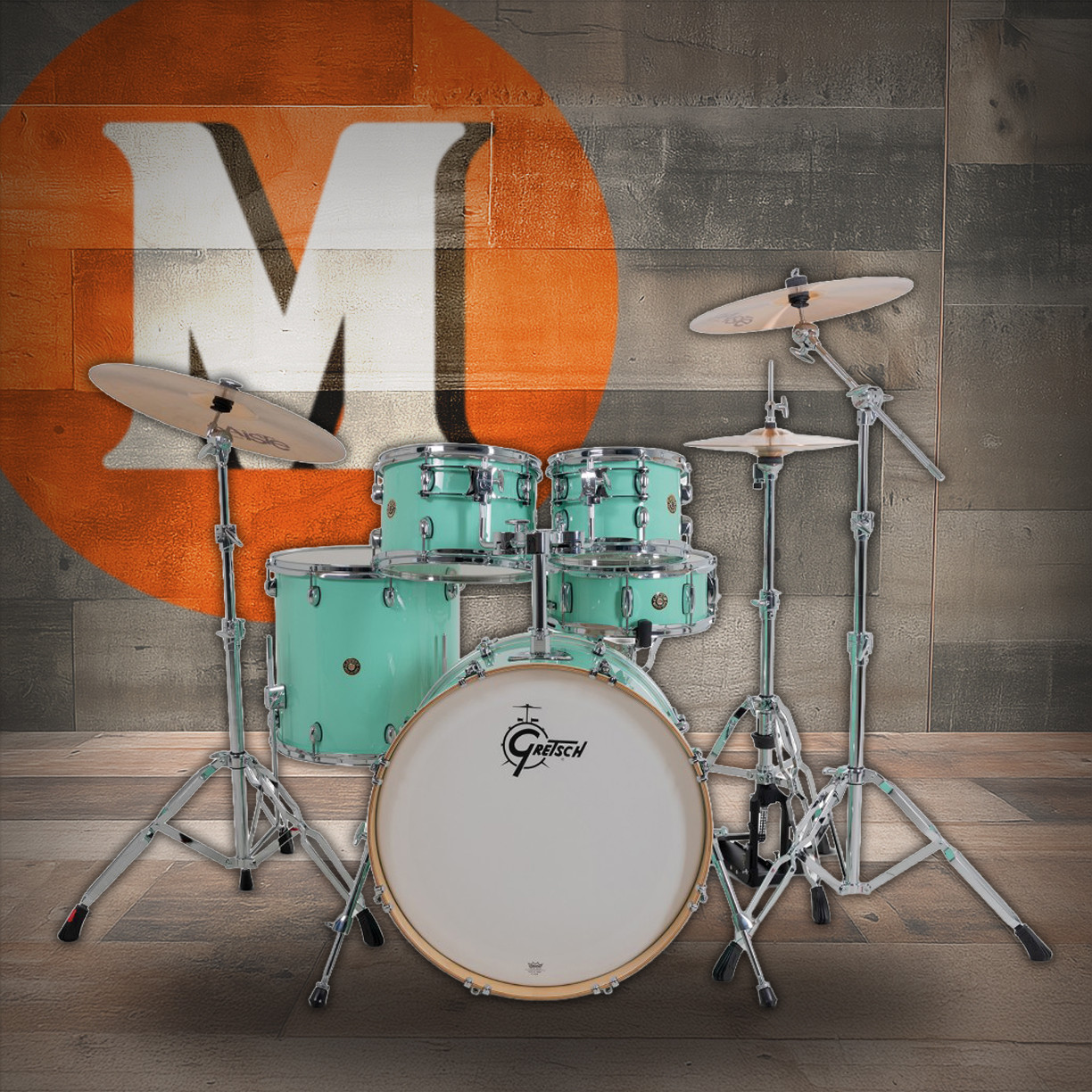 Gretsch Catalina Maple 5pc Shell Pack - Seafoam Green (CM2-E625) | Musician Madness
