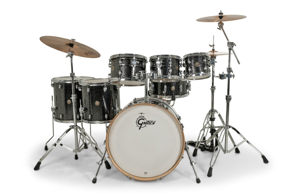 Gretsch Catalina Maple 7pc Shell Pack - Black Stardust (CM2-E627) | Musician Madness