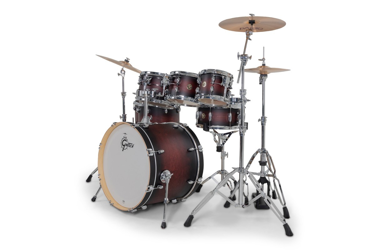 Gretsch Catalina Maple 7pc Shell Pack - Satin Deep Cherry Burst (CM2-E627) | Musician Madness