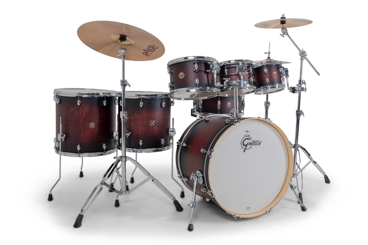 Gretsch Catalina Maple 7pc Shell Pack - Satin Deep Cherry Burst (CM2-E627) | Musician Madness