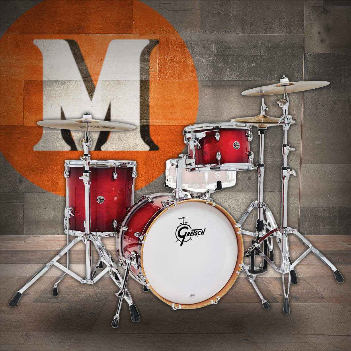 Gretsch Catalina Club 3pc Shell Pack - Gloss Crimson Burst (CT1-J483) | Musician Madness