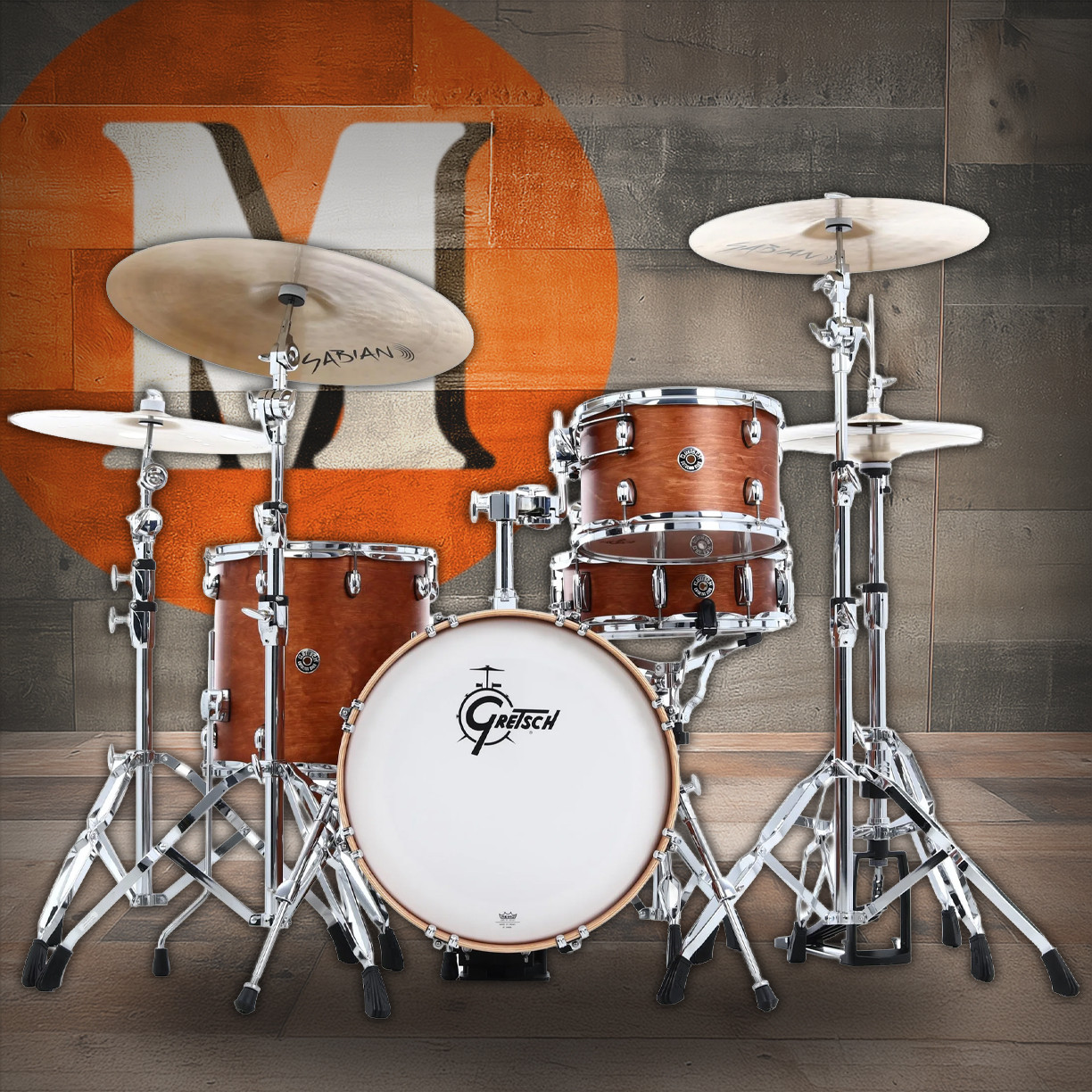 Gretsch Catalina Club 4pc Shell Pack - Walnut Glaze (CT1-J484) | Musician Madness