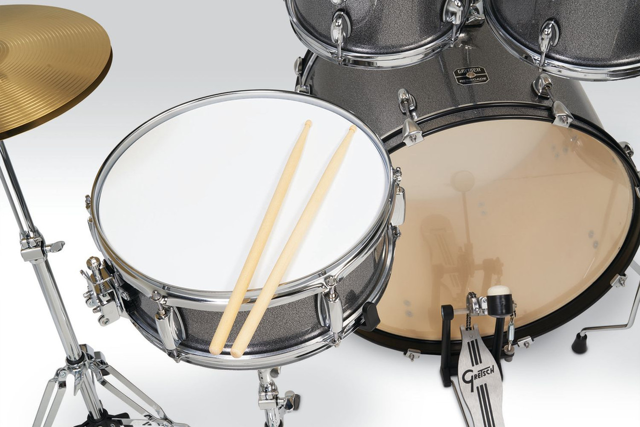 Gretsch Renegade 5pc Drum Kit, With Hardware - Grey Sparkle (RGE625GS) | Musician Madness