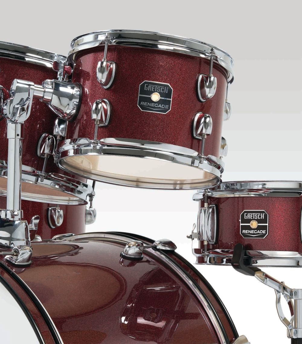 Gretsch Renegade 5pc Drum Kit, With Hardware - Ruby Sparkle (RGE625RS) | Musician Madness