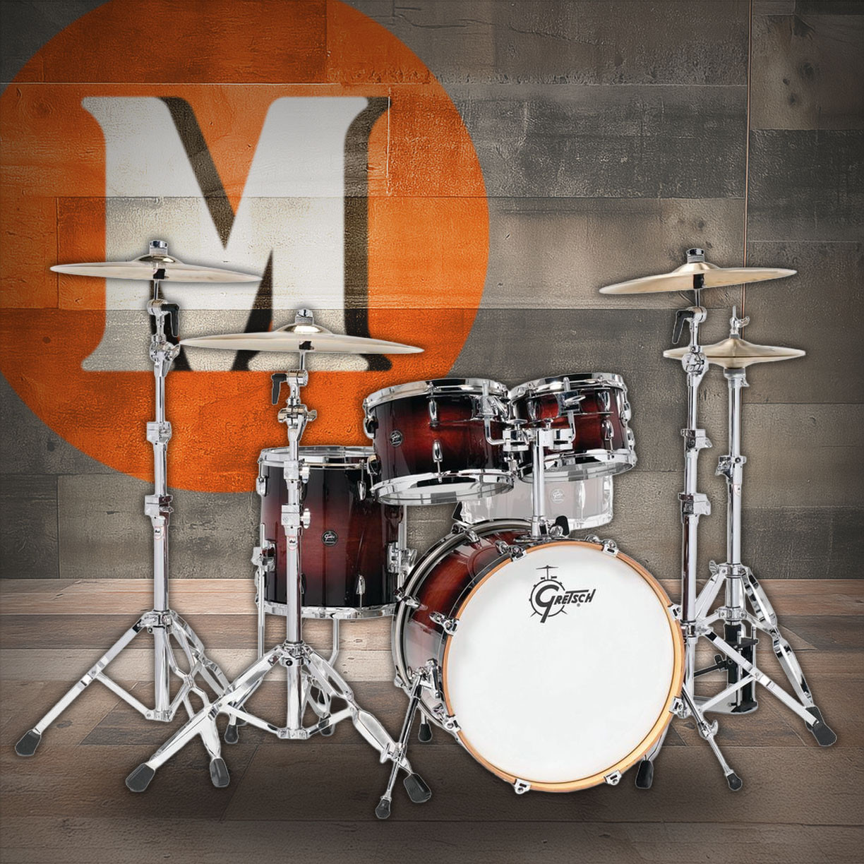 Gretsch Renown 4pc Shell Pack - Cherry Burst (RN2-E604) | Musician Madness