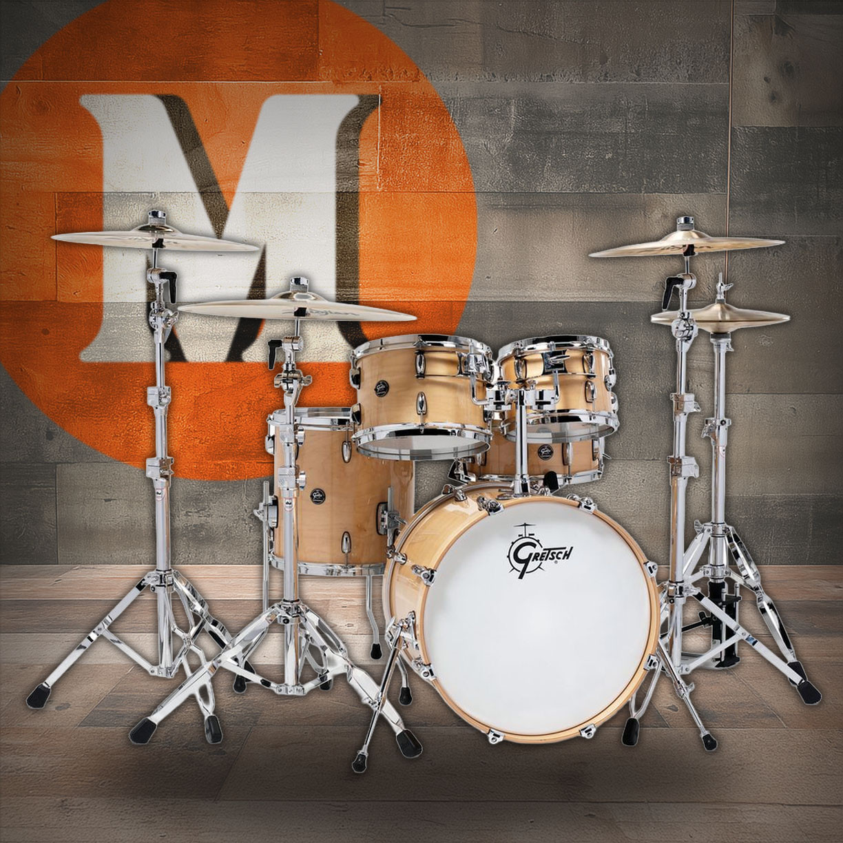 Gretsch Renown 5pc Shell Pack - Gloss Natural (RN2-E605) | Musician Madness