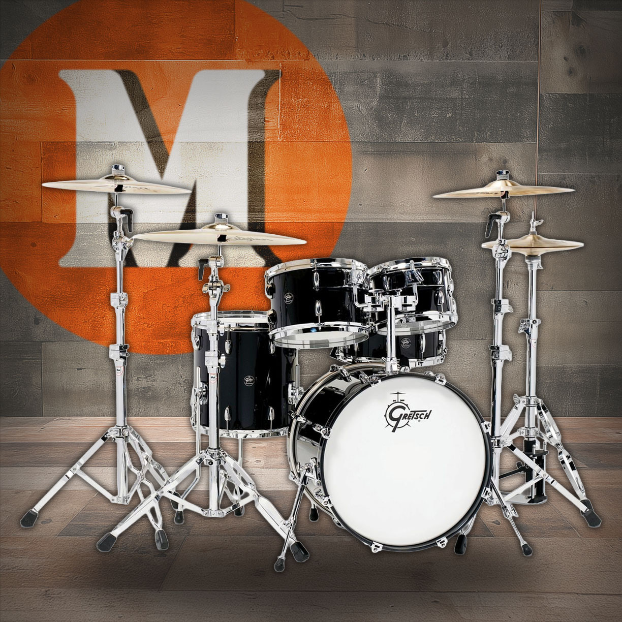 Gretsch Renown 5pc Shell Pack - Piano Black (RN2-E605) | Musician Madness